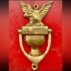 Vintage Brass Eagle Door Knocker
